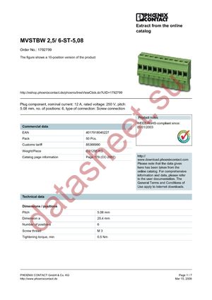 1792799 datasheet  